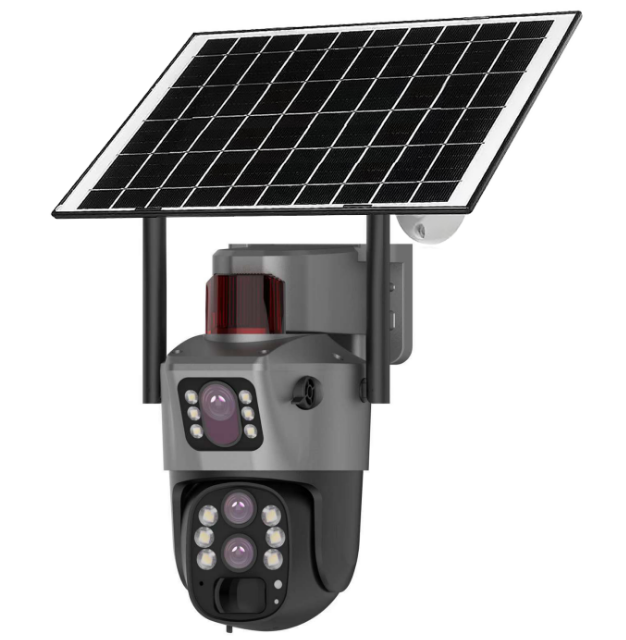 P6-6S 3.5inch 4 lens 3 pictures solar low-power Camera 10X zoom