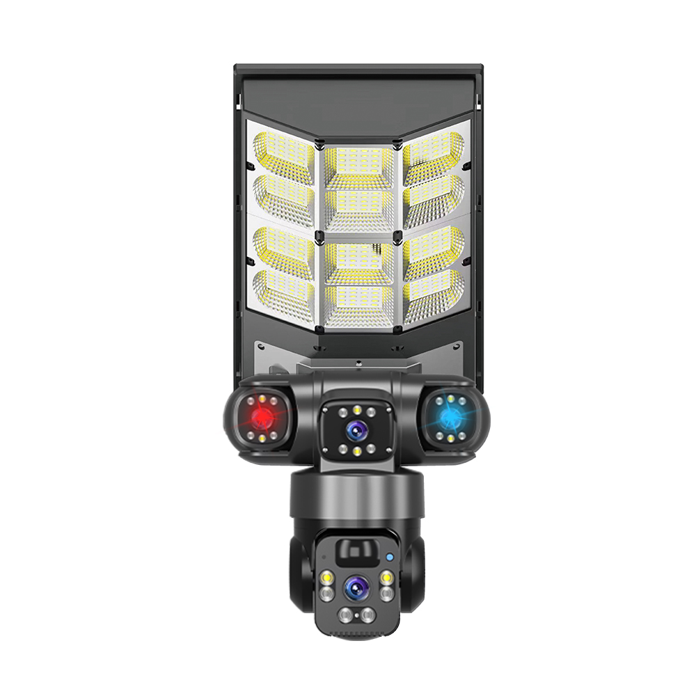 LD-E9 (250W) Solar LED stree lamp with solar camera 3.5inch Solar low-power dual lens Camera (linkage)