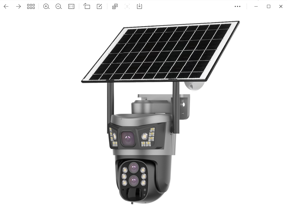 P6-10 3.5inch 4 lens 3 pictures solar low-power Camera 10X zoom