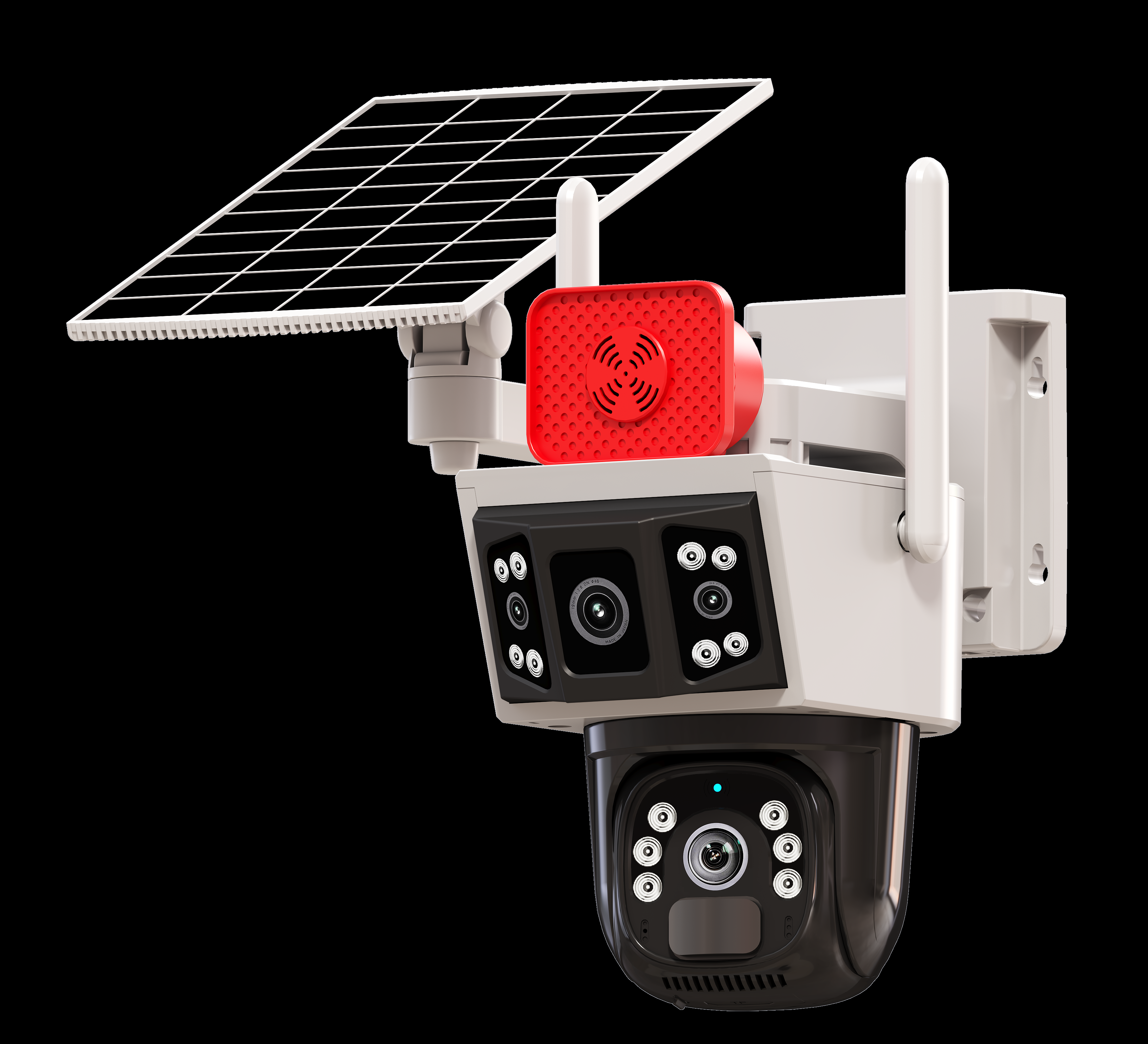 P3-6 AOV 2 lens 1 ptz solar camera