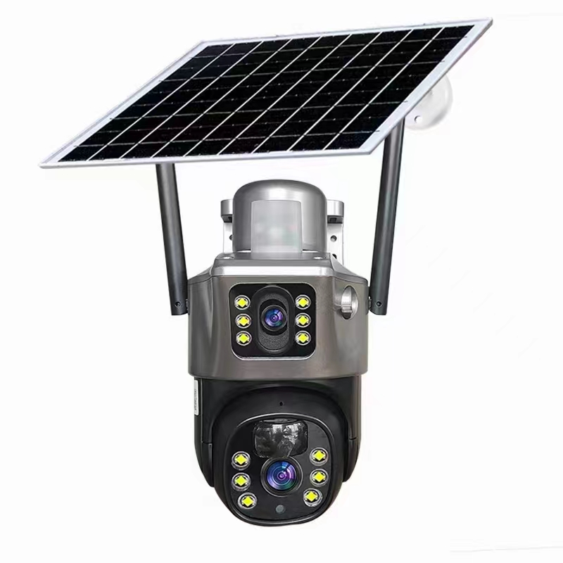 P6A-6F AOV 2 lens 1 ptz solar camera