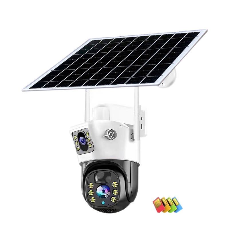 P6A-6 AOV 2 lens 1 ptz solar camera