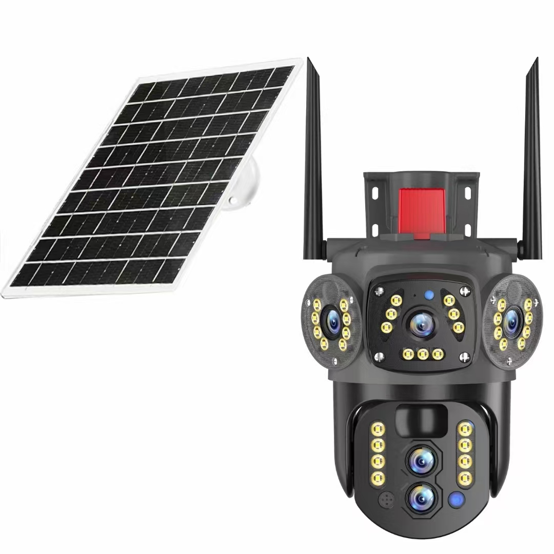 P11 3.5inch 4 lens 3 pictures solar low-power Camera 10X zoom