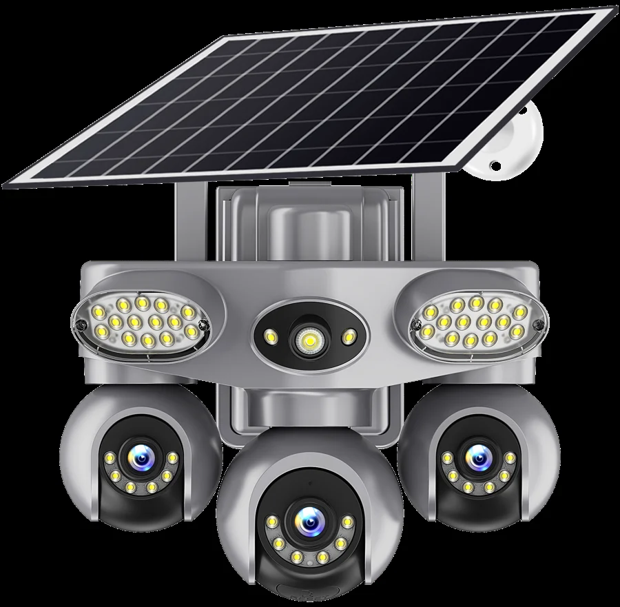 VRT-VTS33A-W-F-AOV V380 Pro Solar Security Camera