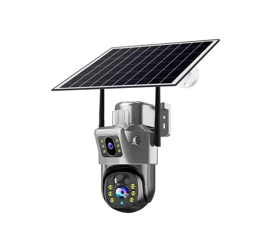 VRT-VCS09-W-H银灰 V380 Pro Solar Security Camera