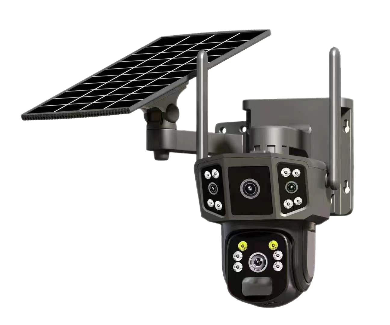 P3-8F AOV 2 lens 1 ptz solar camera