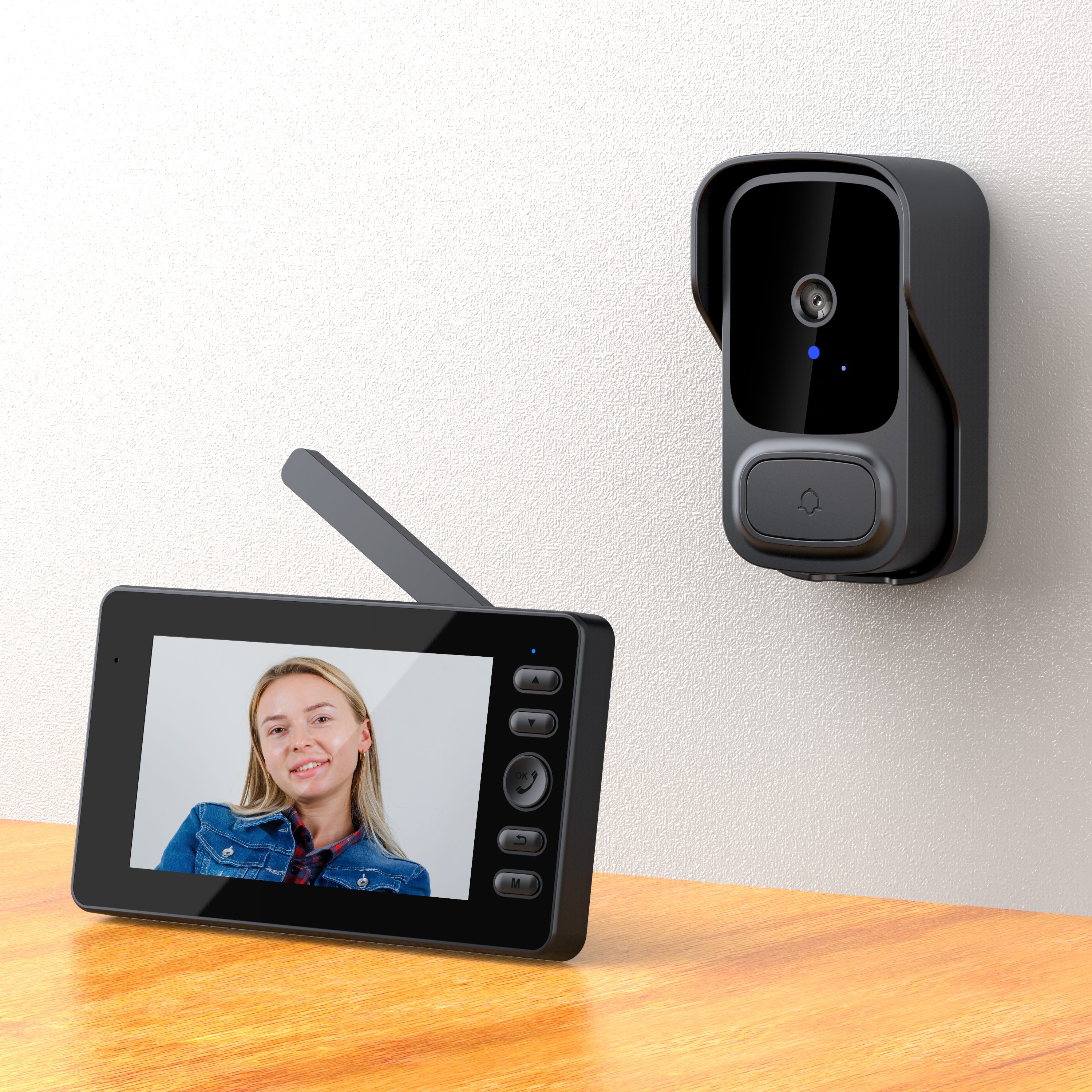 M12S Long-Standby Wireless Video Doorbell Set