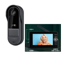 M15C 4.3-Inch Wireless Video Doorbell Set